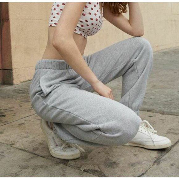 Brandy Melville Pants - John Galt Brandy Melville Womens Light Gray Rosa Sweatpants One Size